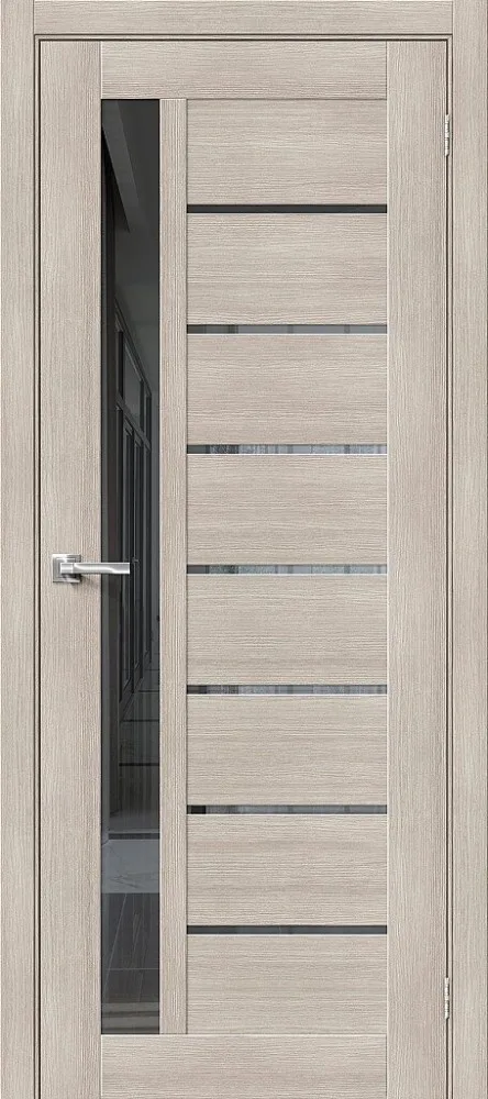 Межкомнатная дверь "Порта-27", Mirox Grey, Cappuccino Melinga