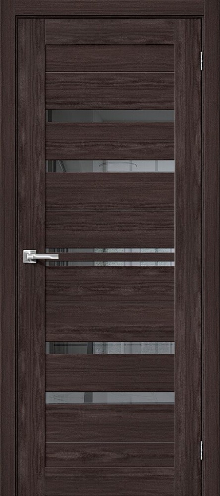 Межкомнатная дверь "Порта-30", Mirox Grey, Wenge Melinga