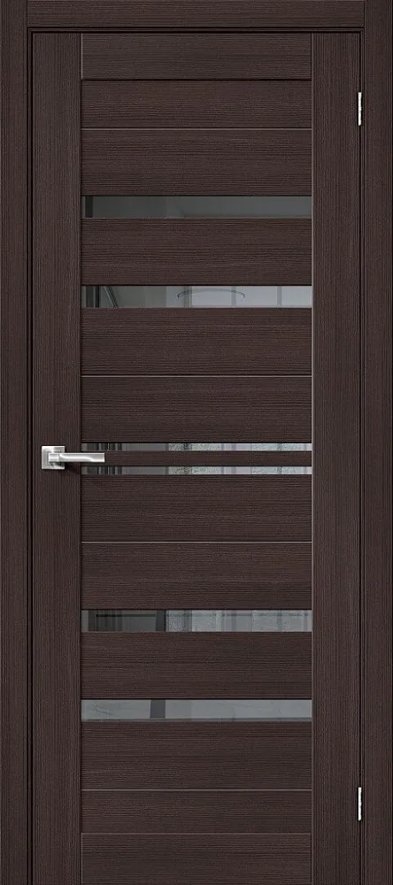 Межкомнатная дверь "Порта-30", Mirox Grey, Wenge Melinga