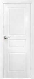 Фото -   Межкомнатная дверь "Брикс 3Ф", пг, белый   | фото в интерьере
