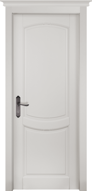 Фото -   Межкомнатная дверь Бристоль, пг, белая эмаль   | фото в интерьере