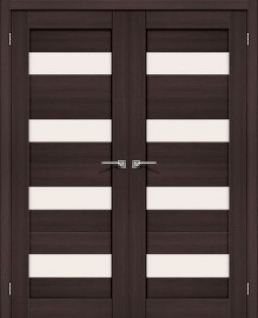 Фото -   Двойная распашная дверь Порта-23 Wenge Veralinga   | фото в интерьере