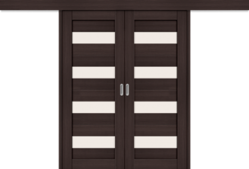 Межкомнатная двойная дверь-купе Порта-23 Wenge Veralinga
