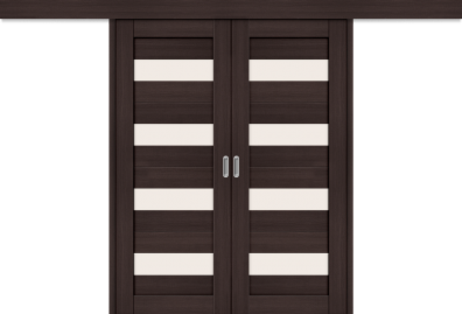 Межкомнатная двойная дверь-купе Порта-23 Wenge Veralinga