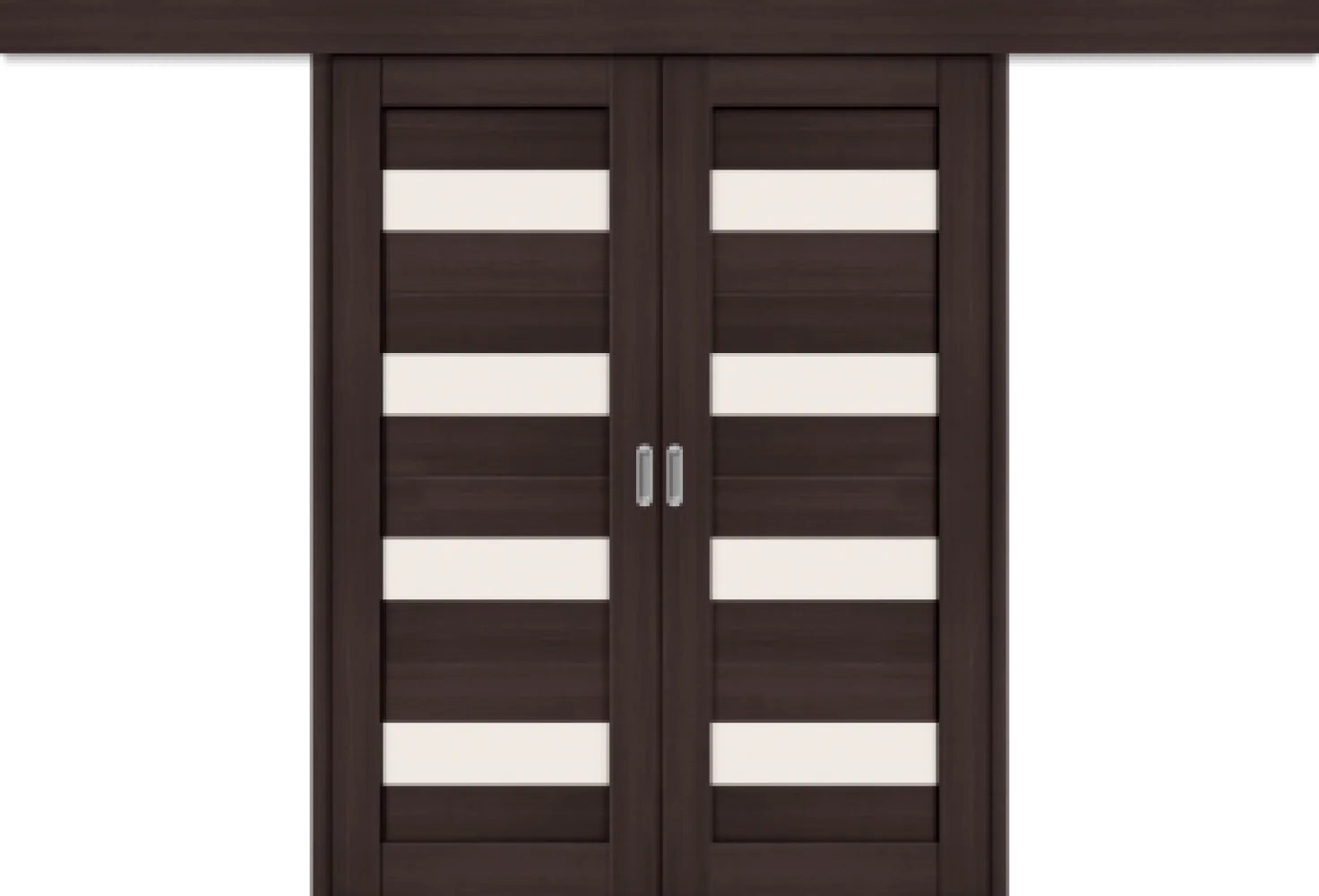 Межкомнатная двойная дверь-купе Порта-23 Wenge Veralinga