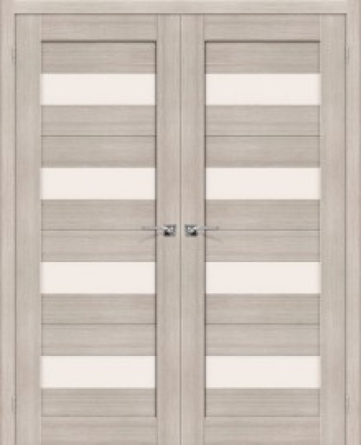 Фото -   Двойная распашная дверь Порта-23 Cappuccino Veralinga   | фото в интерьере