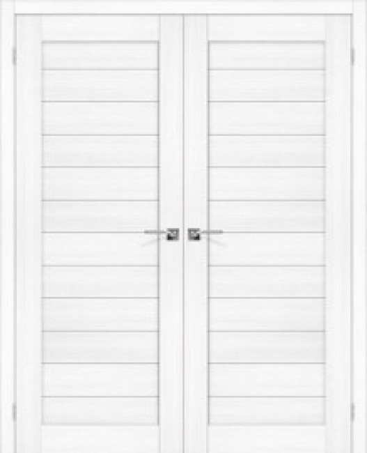 Фото -   Двойная распашная дверь Порта-21Б Snow Melinga   | фото в интерьере