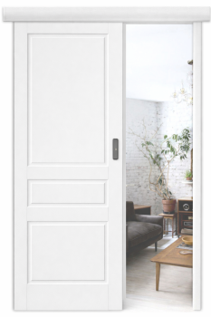 Раздвижная дверь "Честер", пг, белый