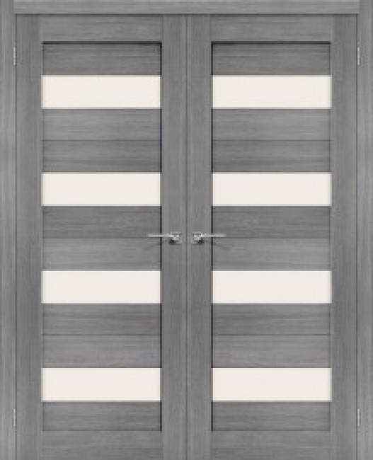 Фото -   Двойная распашная дверь Порта-23 Grey Veralinga   | фото в интерьере