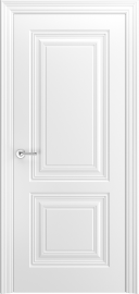 Фото -   Межкомнатная дверь "ДЕЛЬТА-2", пг, белый   | фото в интерьере