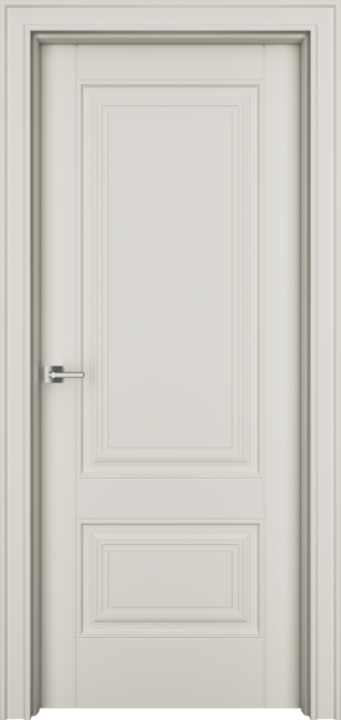 Фото -   Межкомнатная дверь "Дельта-2", пг, RAL 9010   | фото в интерьере
