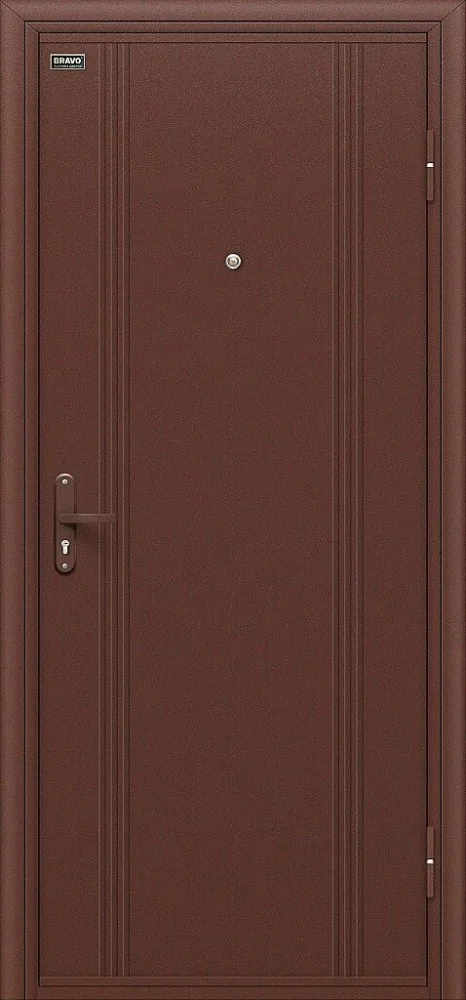 Стальная дверь "Door Out 101", медный  антик