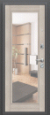 Фото -   Стальная дверь "Флэш" Букле черное/Cappuccino Veralinga/Reflex   | фото в интерьере