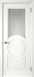 Фото -   Межкомнатная дверь "Скин-5", по, белый   | фото в интерьере