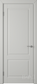 Фото -   Межкомнатная дверь "Доррен", пг, светло-серый   | фото в интерьере