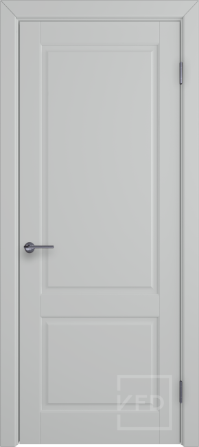 Фото -   Межкомнатная дверь "Доррен", пг, Silver   | фото в интерьере