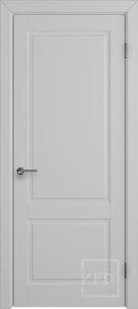 Межкомнатная дверь "Доррен", пг,  Эмаль Серебро (Silver)