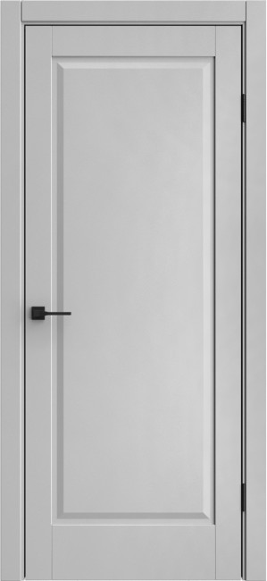 Фото -   Межкомнатная дверь "ДП-1", пг, Silver grey   | фото в интерьере