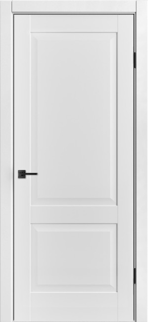 Фото -   Межкомнатная дверь "ДП-2", пг, White Silk   | фото в интерьере