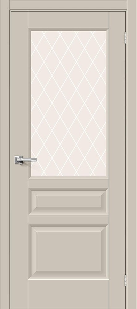 Межкомнатная дверь "Неоклассик-35", по, Cream Silk