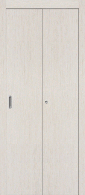 Фото -   Складная дверь Гладкая, беленый дуб   | фото в интерьере