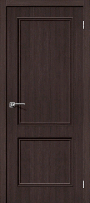 Фото -   Межкомнатная дверь "Симпл-12", пг, Wenge Veralinga   | фото в интерьере