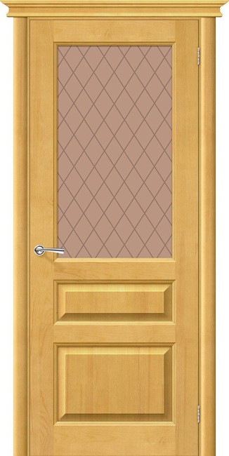 Фото -   Межкомнатная дверь М 5, по, Медовый   | фото в интерьере