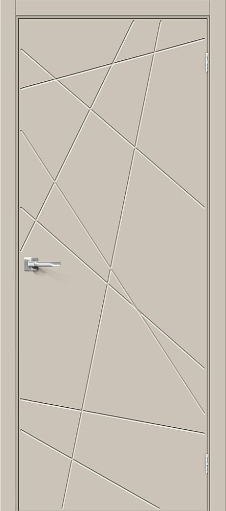 Межкомнатная дверь "Граффити-5.Д.П", пг, Cream Silk