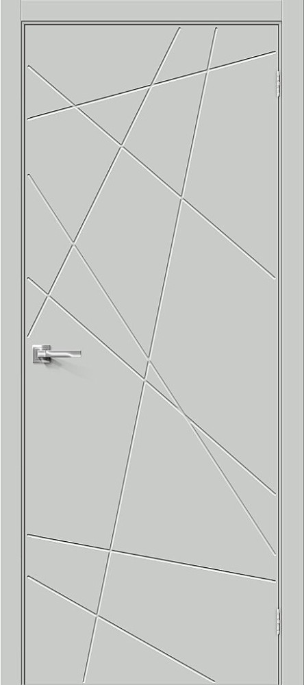 Межкомнатная дверь "Граффити-5.Д.П", пг, Grey Silk