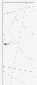 Межкомнатная дверь "Граффити-5.Д.П", пг, White Silk