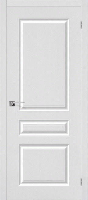 Фото -   Межкомнатная дверь ПВХ "Скинни-14", пг, белый   | фото в интерьере