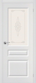 Фото -   Межкомнатная дверь ПВХ "Скинни-15", по, белый   | фото в интерьере