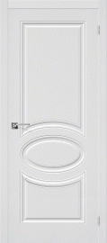 Фото -   Межкомнатная дверь ПВХ "Скинни-20", пг, белый   | фото в интерьере