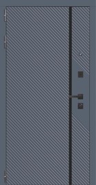 Фото -   Входная дверь "3K YoDoors-16", цвет velluto oscure ag 710   | фото в интерьере