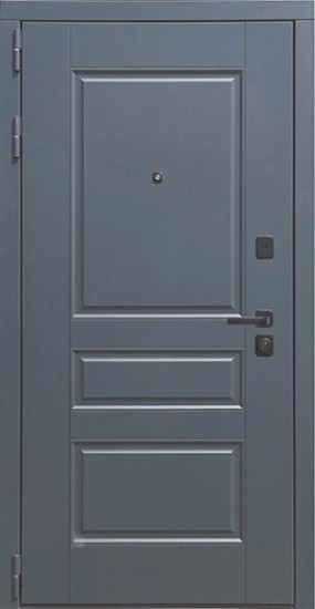 Фото -   Входная дверь "3K YoDoors-8", цвет velluto oscure ag 710   | фото в интерьере