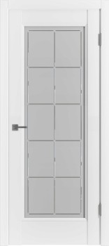 Межкомнатная дверь "E1", по Эмалекс белый (Ice)