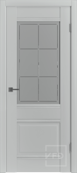 Межкомнатная дверь "EC 2", по Эмалекс серый (Steel)