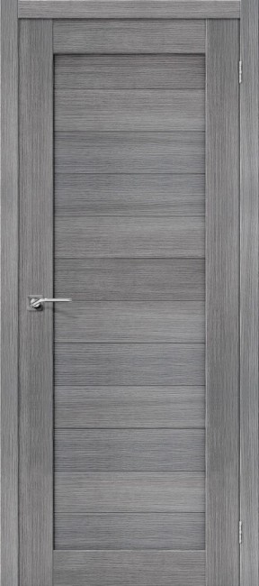 Фото -   Межкомнатная дверь "Порта-21", пг, Grey Veralinga   | фото в интерьере