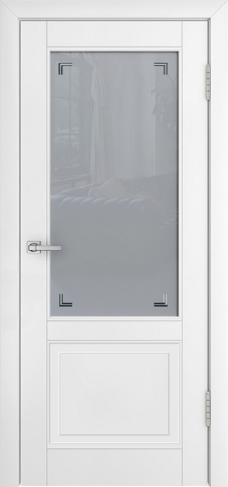 Межкомнатная дверь "ЭЛЕГАНС 02", по, белый RAL 9003