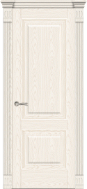 Фото -   Межкомнатная дверь "Элеганс-1", пг, белый ясень   | фото в интерьере