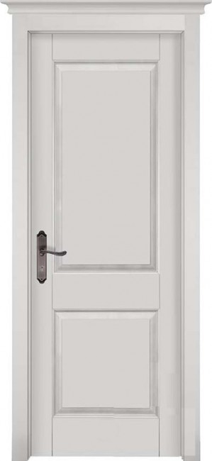 Фото -   Межкомнатная дверь "Элегия", пг, белая эмаль   | фото в интерьере