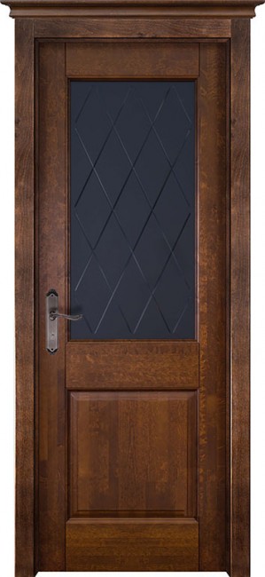 Фото -   Межкомнатная дверь "Элегия", по, античный орех   | фото в интерьере