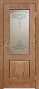 Межкомнатная дверь "Эллада", по, дуб натуральный