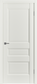 Фото -   Межкомнатная дверь "Emalex E3", пг, Emalex Midwhite   | фото в интерьере