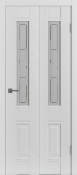 Складная дверь "EC 2", по, Эмалекс белый (Ice)