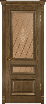 Межкомнатная дверь "Фараон 2", по, мореный дуб светлый