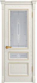 Фото -   Межкомнатная дверь "Фемида-2", по, Дуб RAL 9010   | фото в интерьере