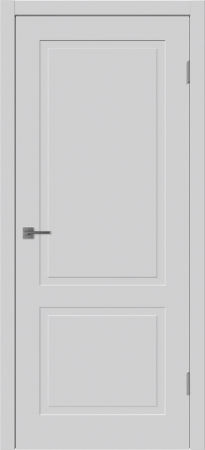 Фото -   Межкомнатная дверь "Флэт 2", пг, светло-серый   | фото в интерьере
