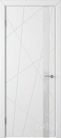 Фото -   Межкомнатная дверь "Флитта (26ДО0)", по, белый   | фото в интерьере