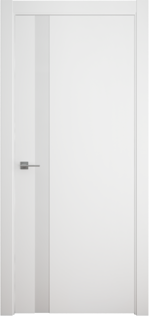 Фото -   Межкомнатная дверь "Геометрия 5", по, белый   | фото в интерьере